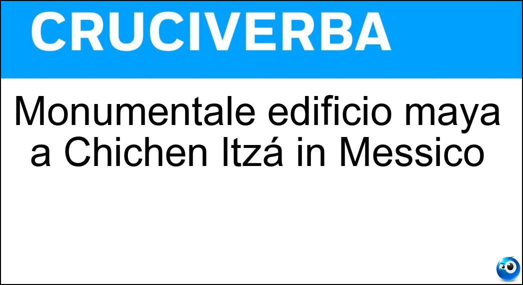 Monumentale edificio maya a Chichén Itzá in Messico