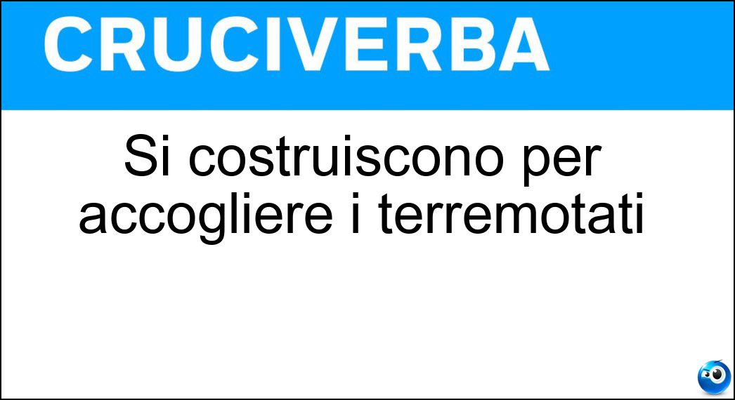 Si costruiscono per accogliere i terremotati