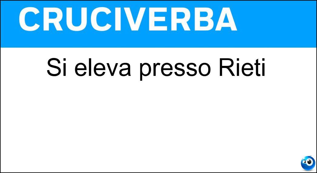 Si eleva presso Rieti Soluzione Si eleva presso Rieti - Terminillo
