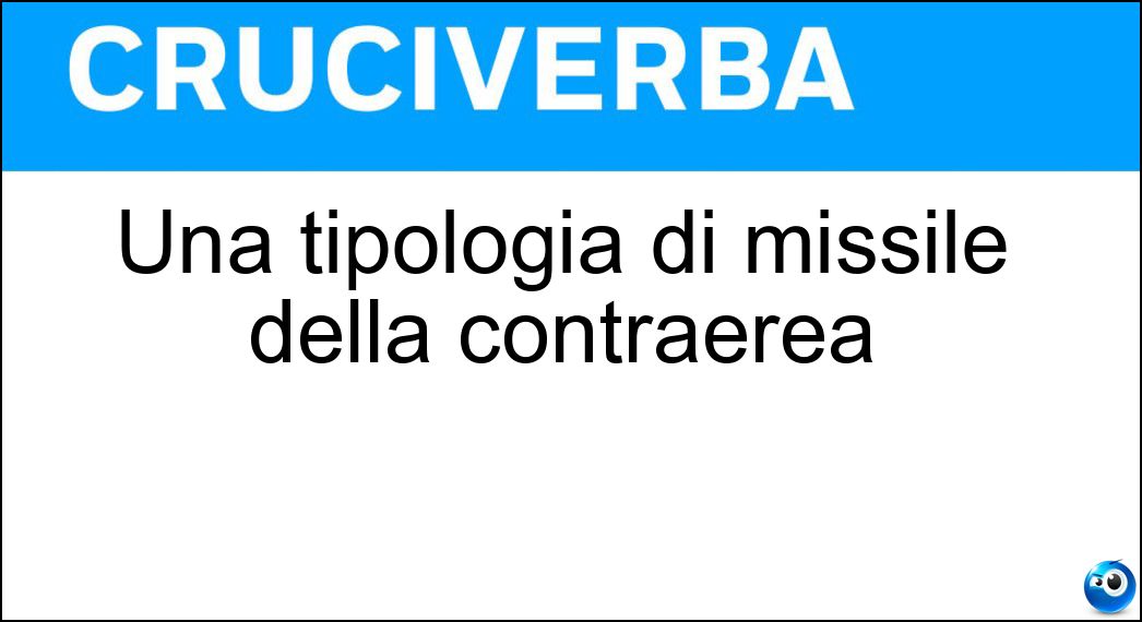 Una tipologia di missile della contraerea