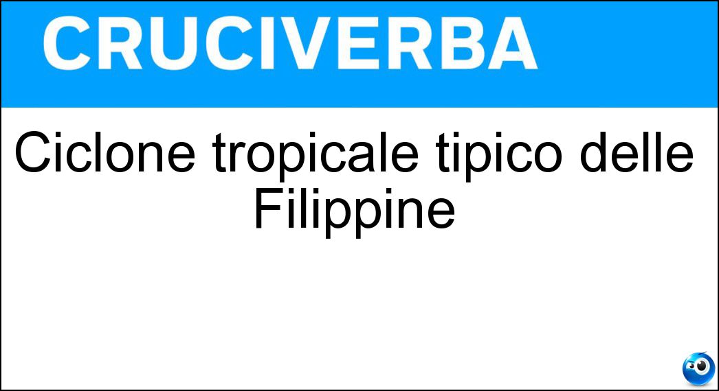 ciclone tropicale