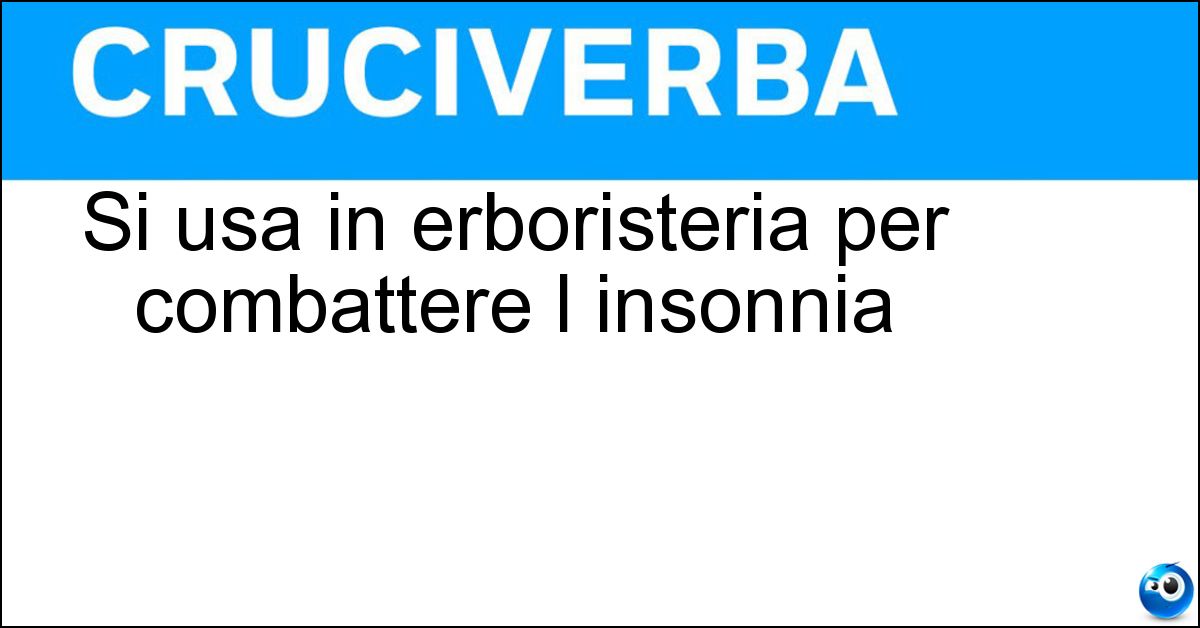 Soluzione Si usa in erboristeria per combattere l insonnia - Tintura Di Valeriana