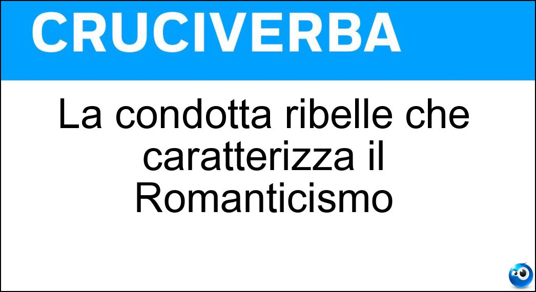 condotta ribelle