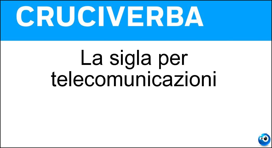 sigla telecomunicazioni