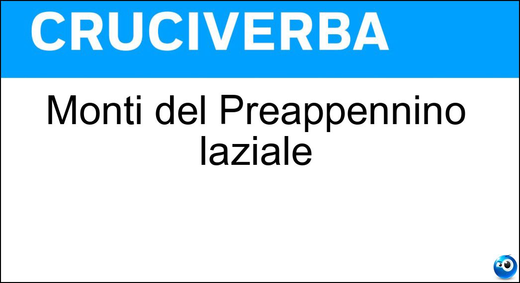 monti preappennino