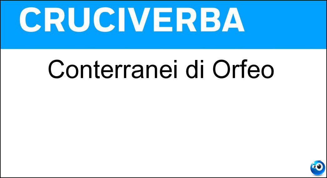 Conterranei di Orfeo Soluzione Conterranei di Orfeo - Traci