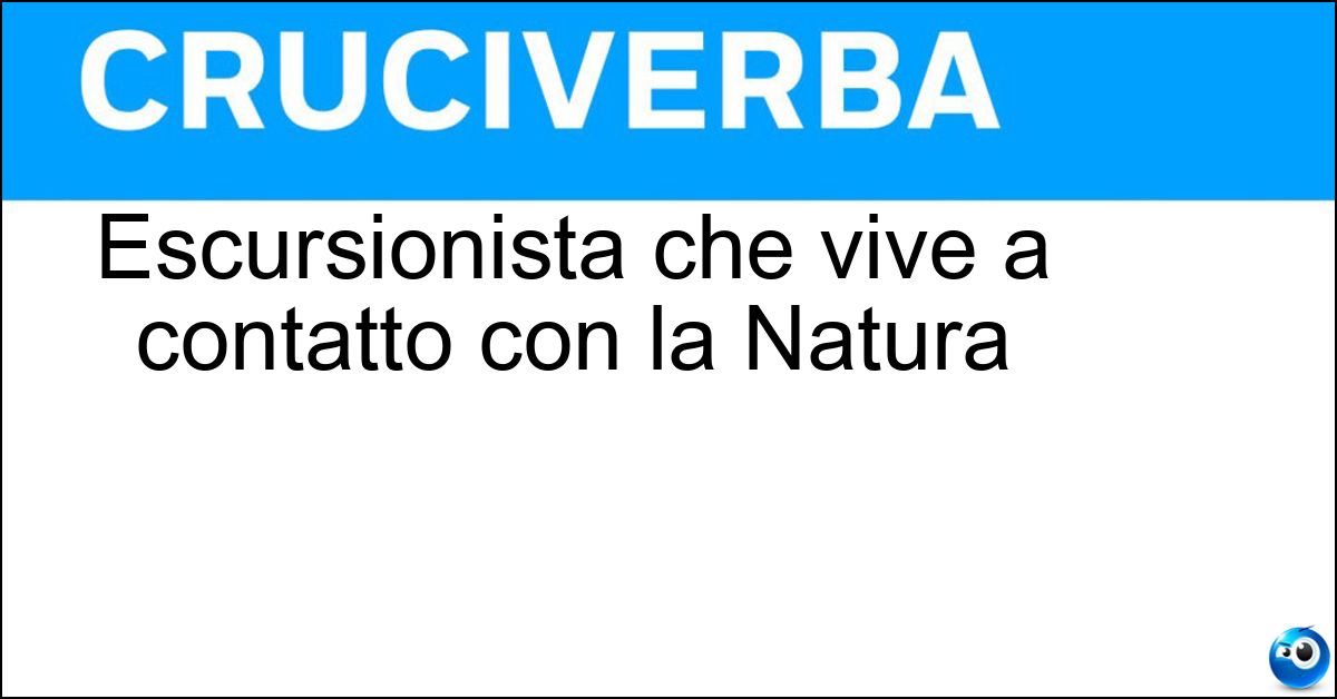 Escursionista che vive a contatto con la Natura Soluzione Escursionista che vive a contatto con la Natura - Trapper