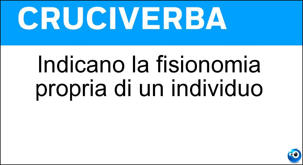 indicano fisionomia