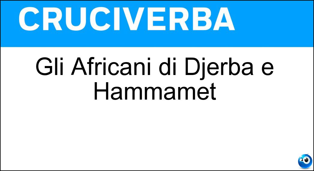 africani djerba