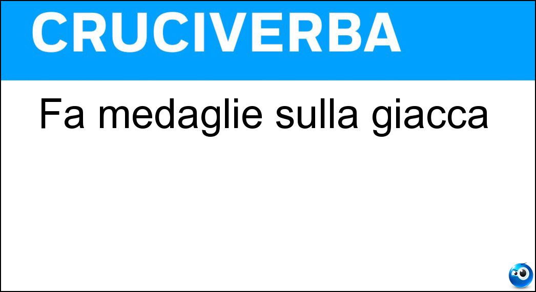 medaglie sulla