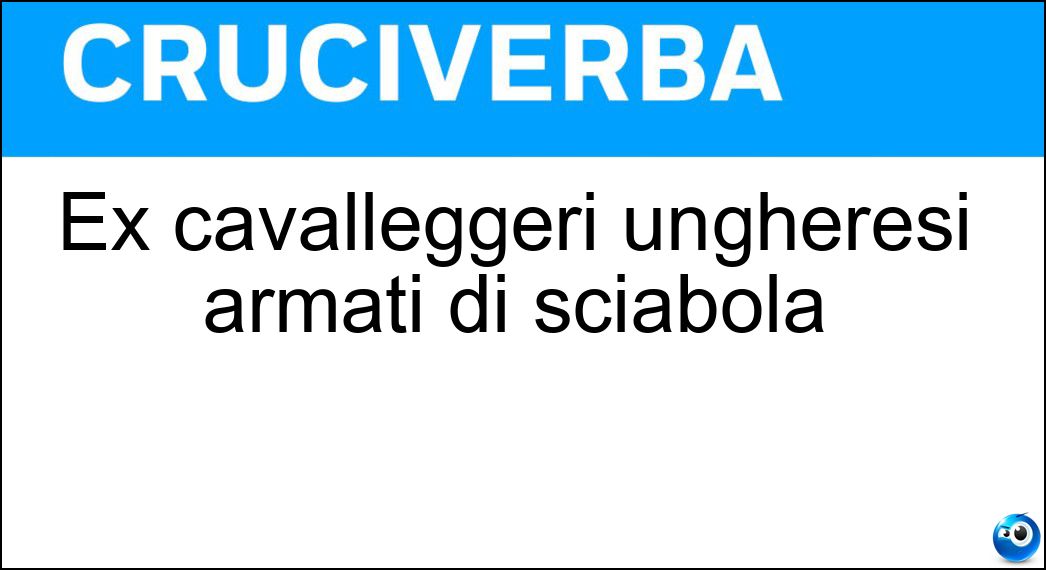 cavalleggeri ungheresi