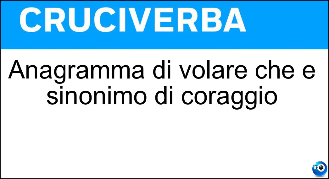 Definizione Cruciverba: Farla vuole dire andare avanti e indietro