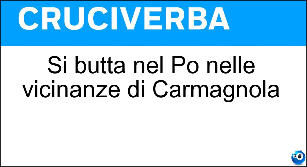 Si butta nel Po nelle vicinanze di Carmagnola Soluzione Cruciverba: Si butta nel Po nelle vicinanze di Carmagnola - Risposta Varaita