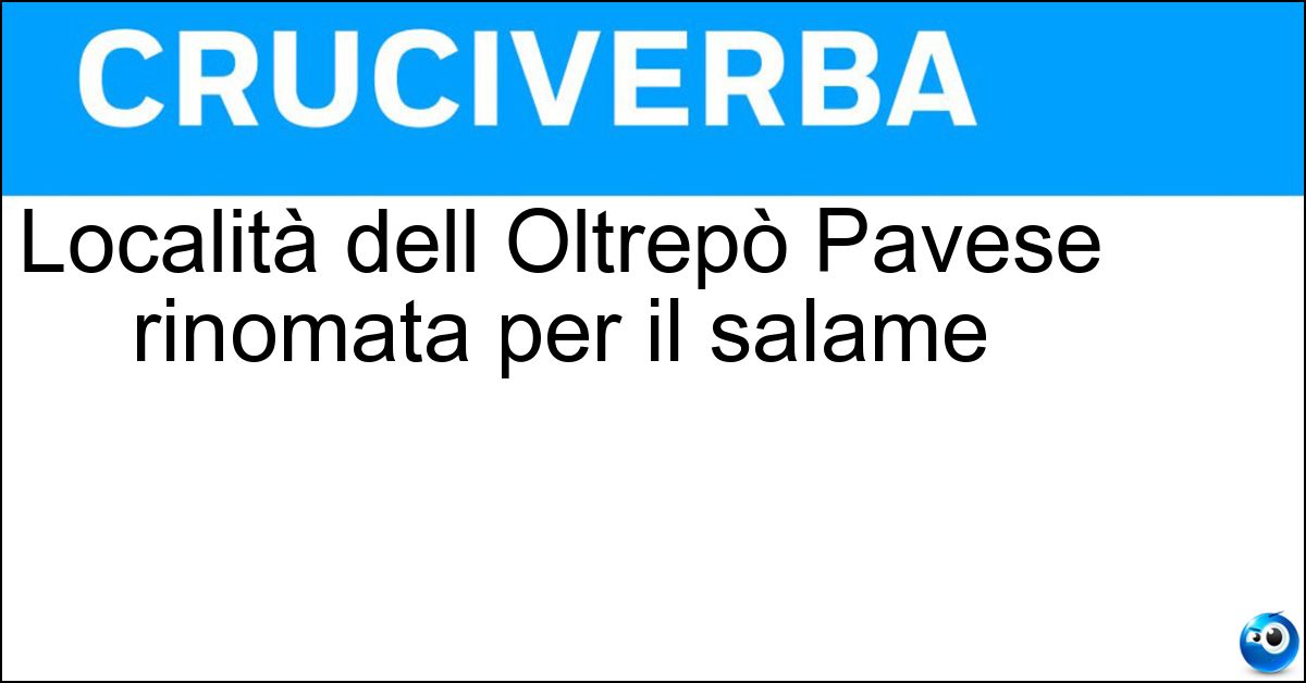 Soluzione Località dell Oltrepò Pavese rinomata per il salame - Varzi