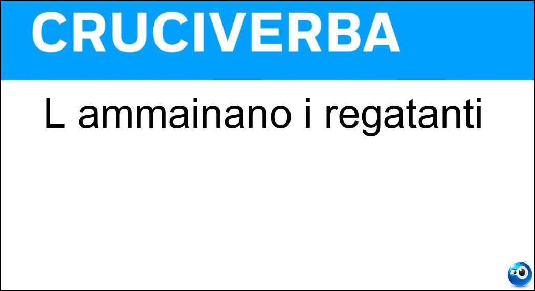 ammainano regatanti