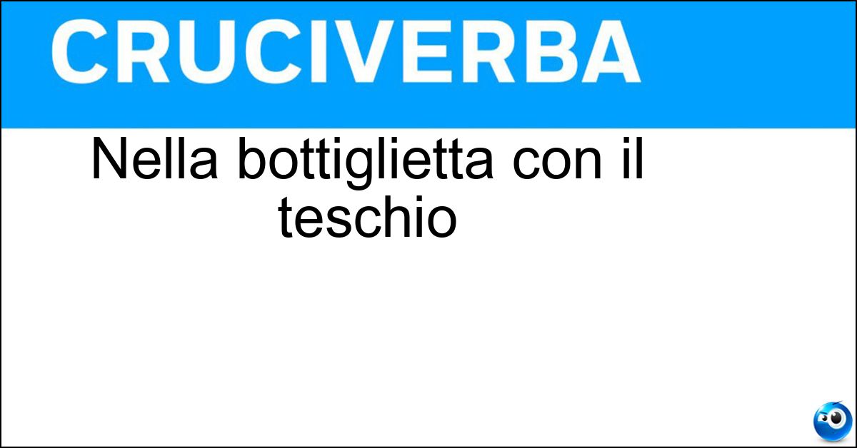 Nella bottiglietta con il teschio Soluzione Nella bottiglietta con il teschio - Veleno