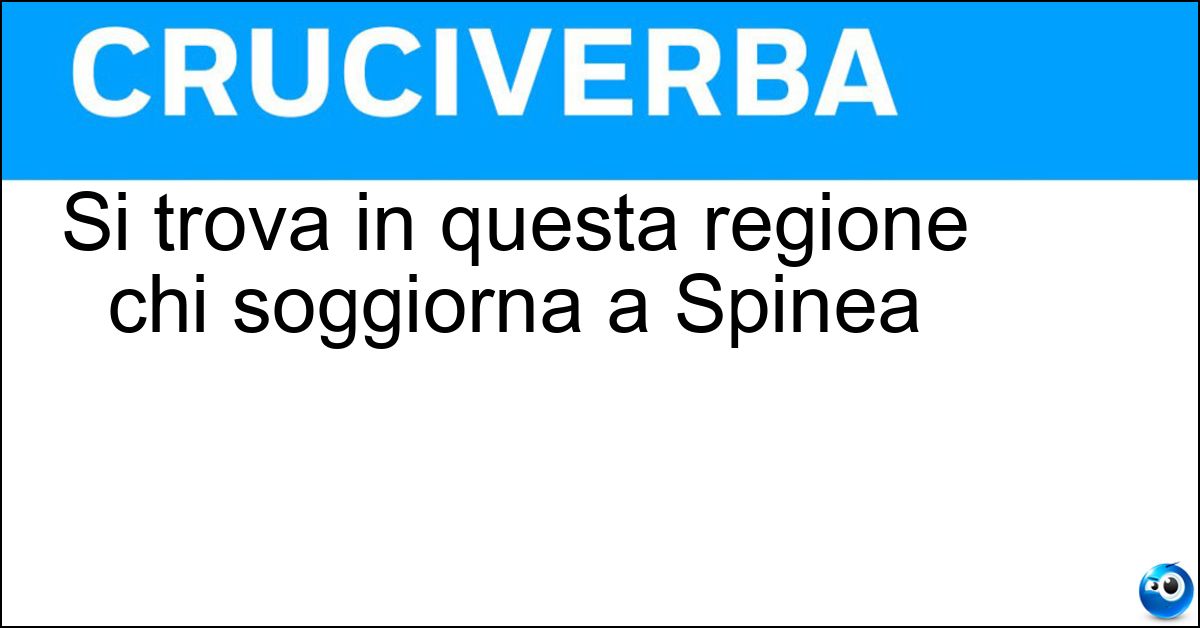 Si trova in questa regione chi soggiorna a Spinea Soluzione Si trova in questa regione chi soggiorna a Spinea - Veneto