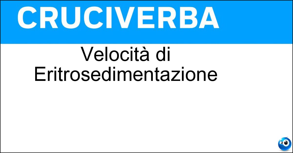 Velocità di Eritrosedimentazione Soluzione Velocità di Eritrosedimentazione - Ves