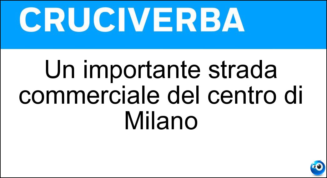 Un importante strada commerciale del centro di Milano Soluzione Un importante strada commerciale del centro di Milano - Via Dante