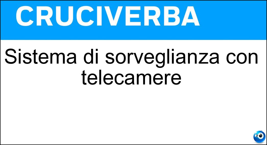 Sistema di sorveglianza con telecamere