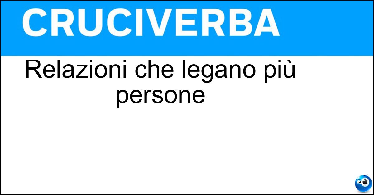 Relazioni che legano più persone Soluzione Relazioni che legano più persone - Vincoli
