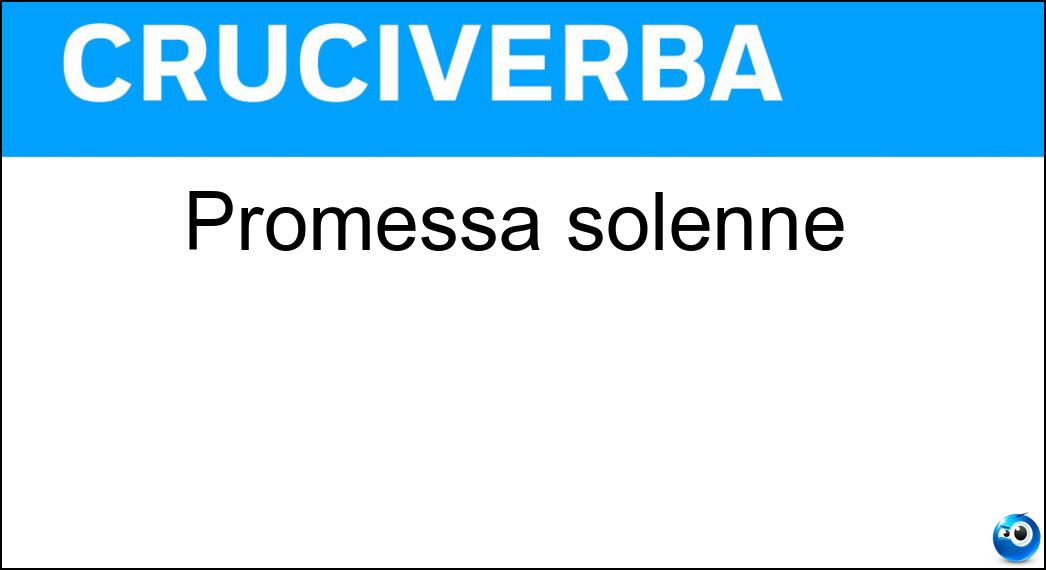 promessa solenne