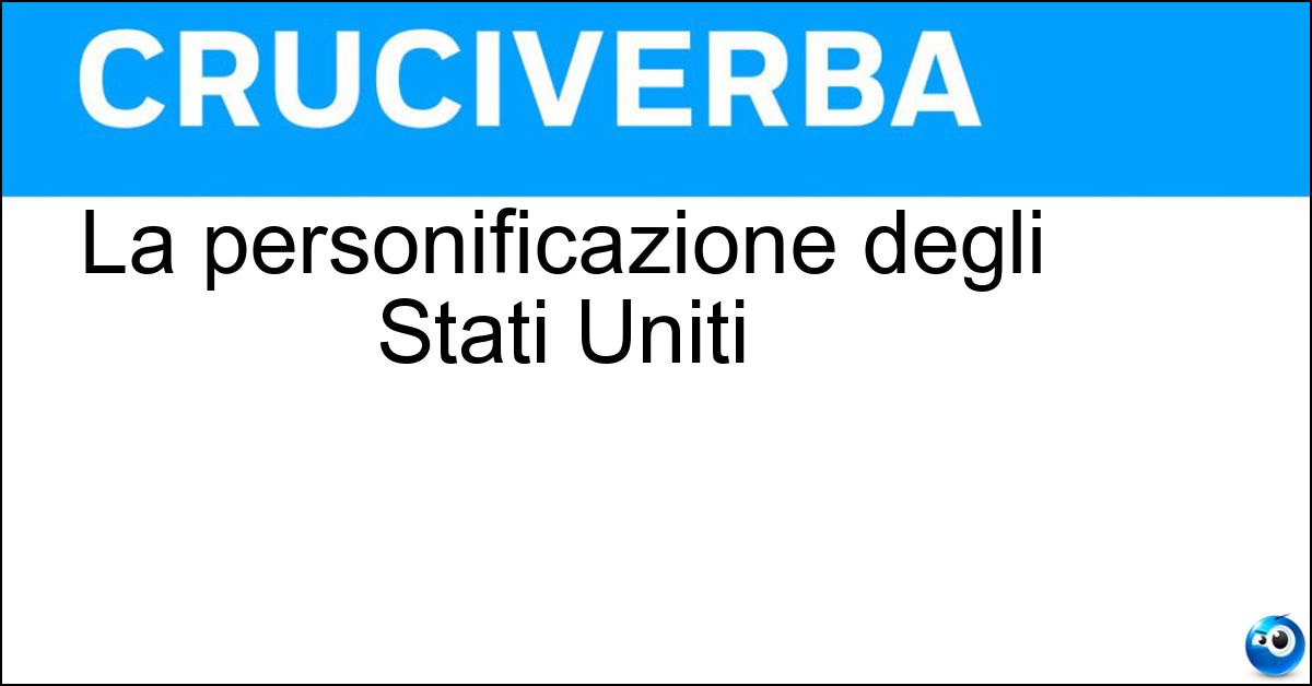 Soluzione La personificazione degli Stati Uniti - Zio Sam