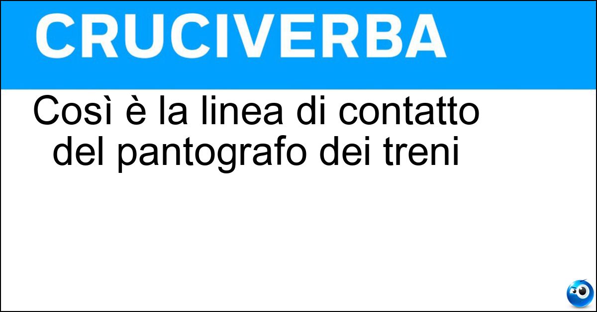Così è la linea di contatto del pantografo dei treni Così è la linea di contatto del pantografo dei treni