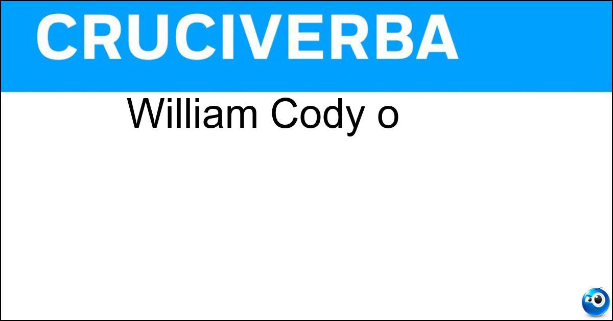 William Cody o William Cody o