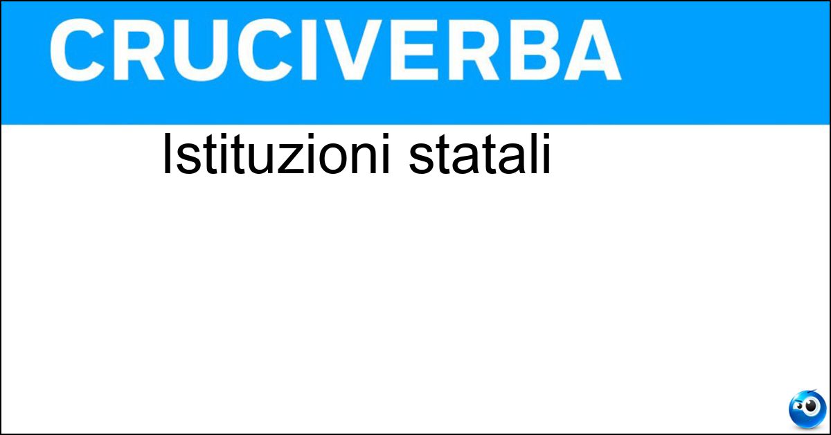 Istituzioni statali