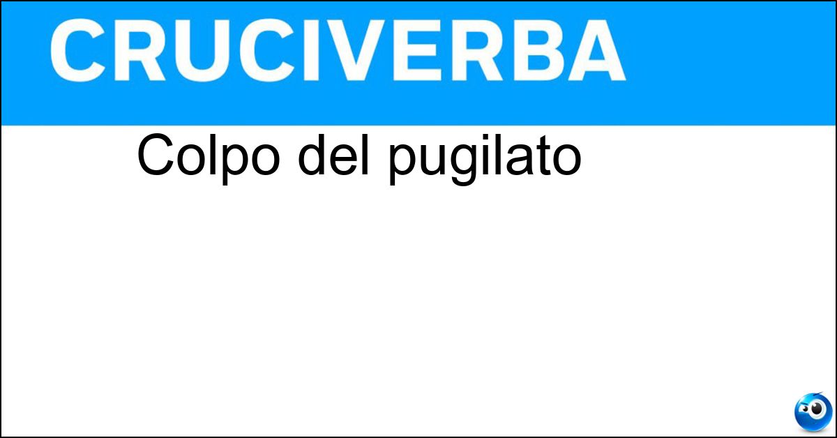 Colpo del pugilato Colpo del pugilato