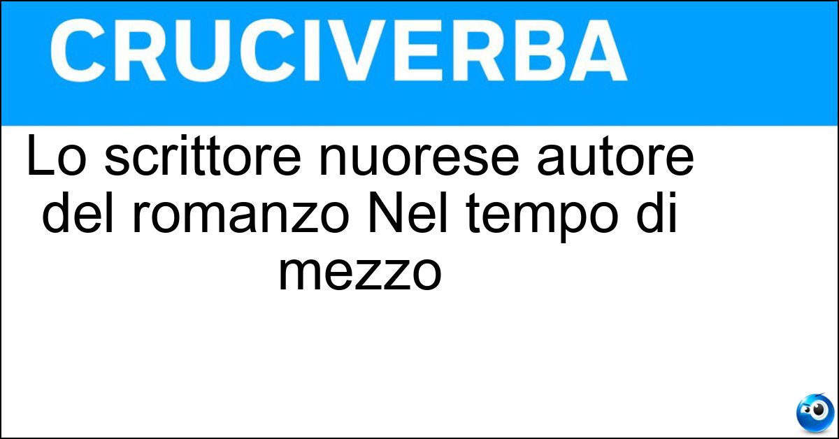 Lo scrittore nuorese autore del romanzo Nel tempo di mezzo Lo scrittore nuorese autore del romanzo Nel tempo di mezzo