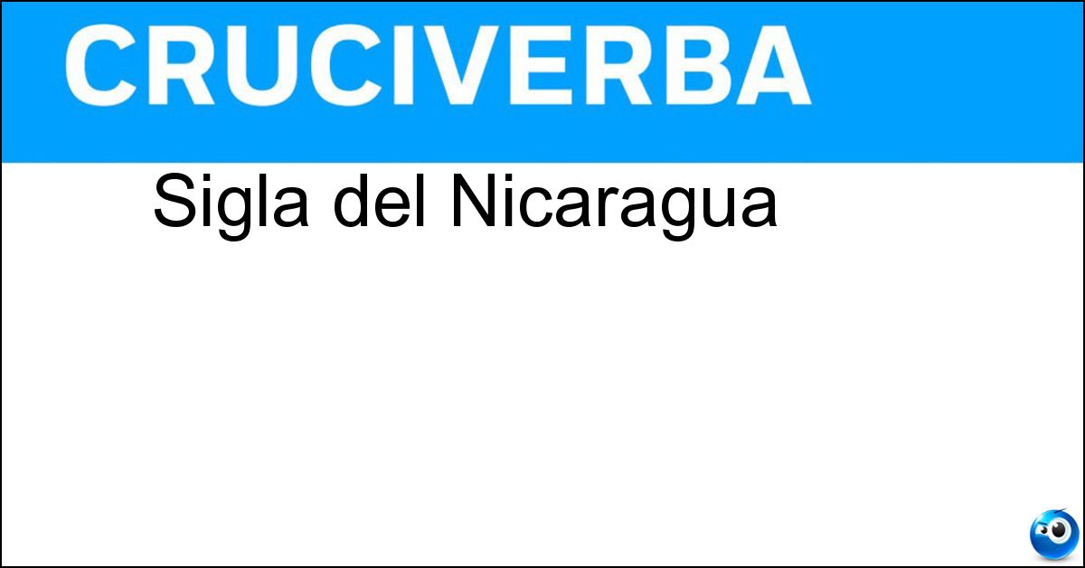Sigla del Nicaragua Sigla del Nicaragua