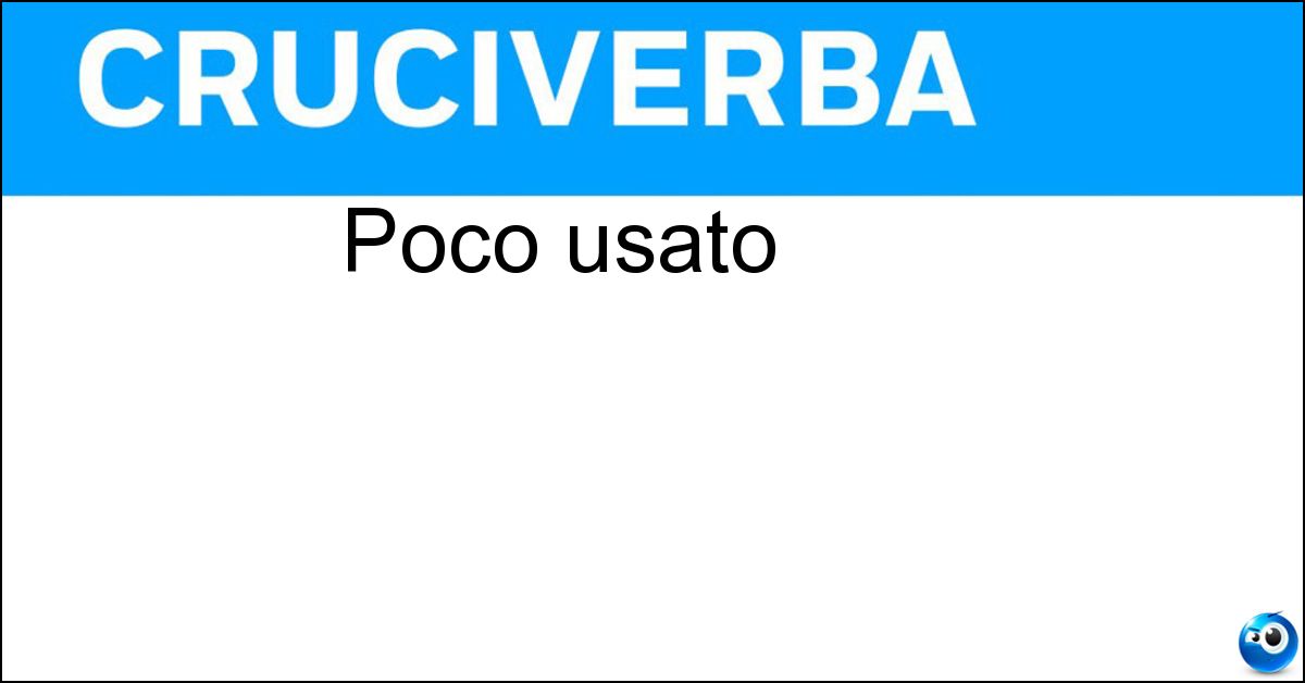 Poco usato Poco usato